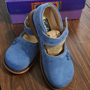 Charming Blue Kids Dress Shoes